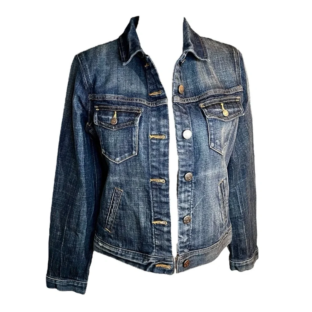 J. Crew Denim Blue Jean Jacket with Side Pockets Size S NWT